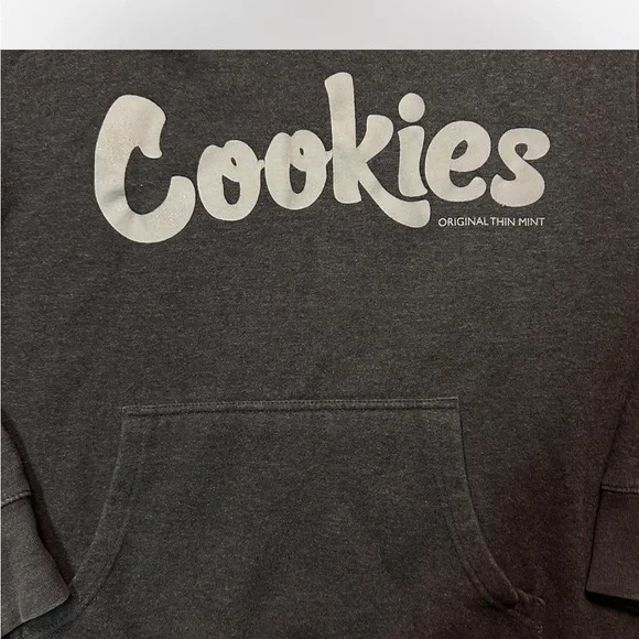 MAKE OFFEE 💥HP 💥 Men’s Gray Cookies hoodie streetwear size small - Picture 7 of 7